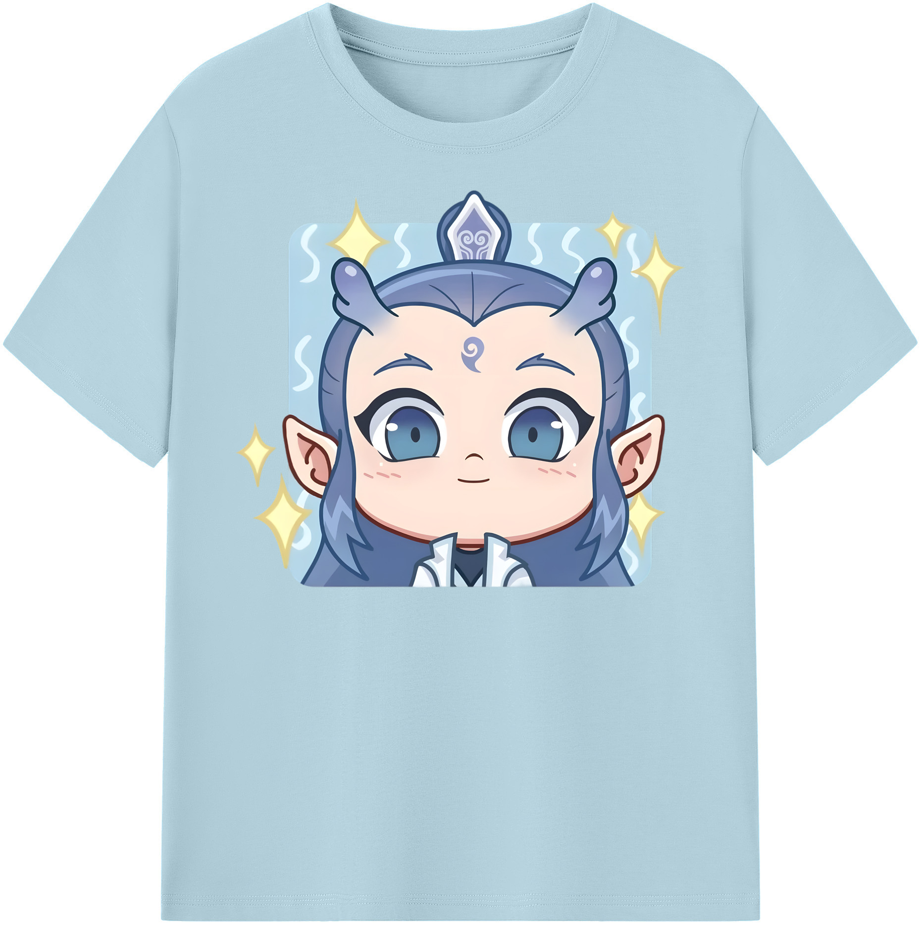 （画像用） Ne Zha 2 ナタ 魔童の大暴れ 綿100％半袖Tシャツ（フロントプリント）